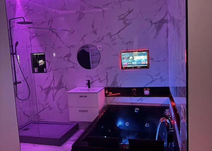 Zen L Amaryllis Jacuzzi Tv Integree Clim Wifi Centre Arrivee Autonome 24h24 Guest house 3*